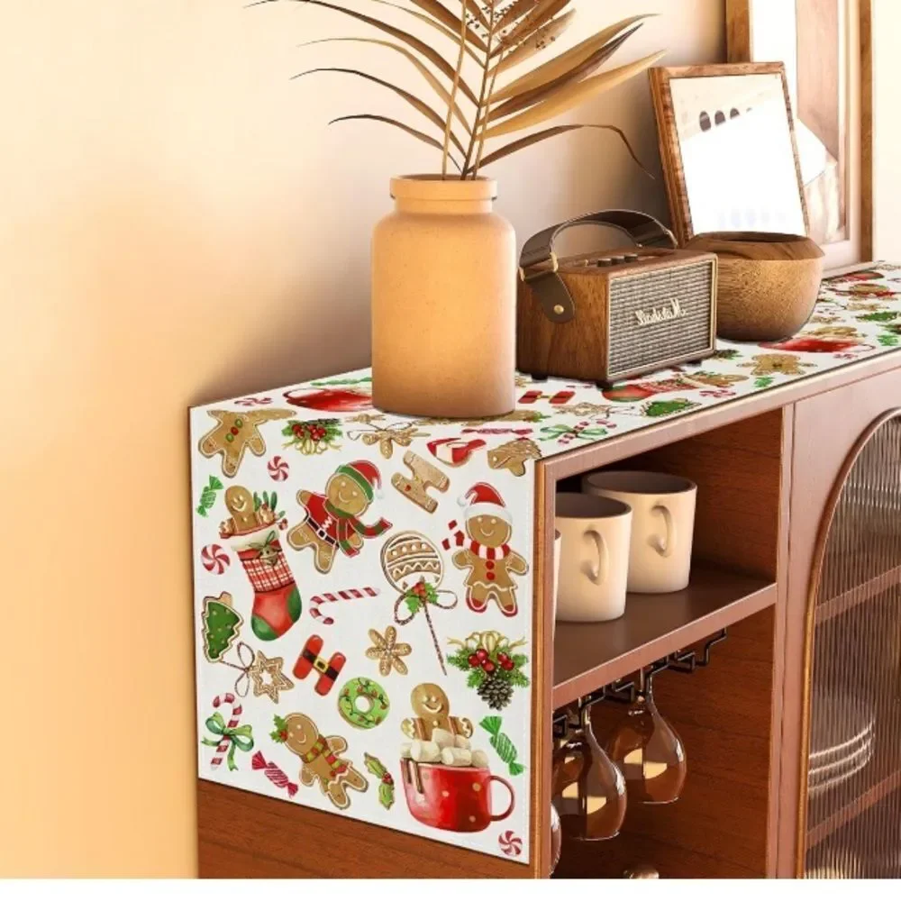 Festive Gingerbread Decorations and Supplies for Home Table-13×72’